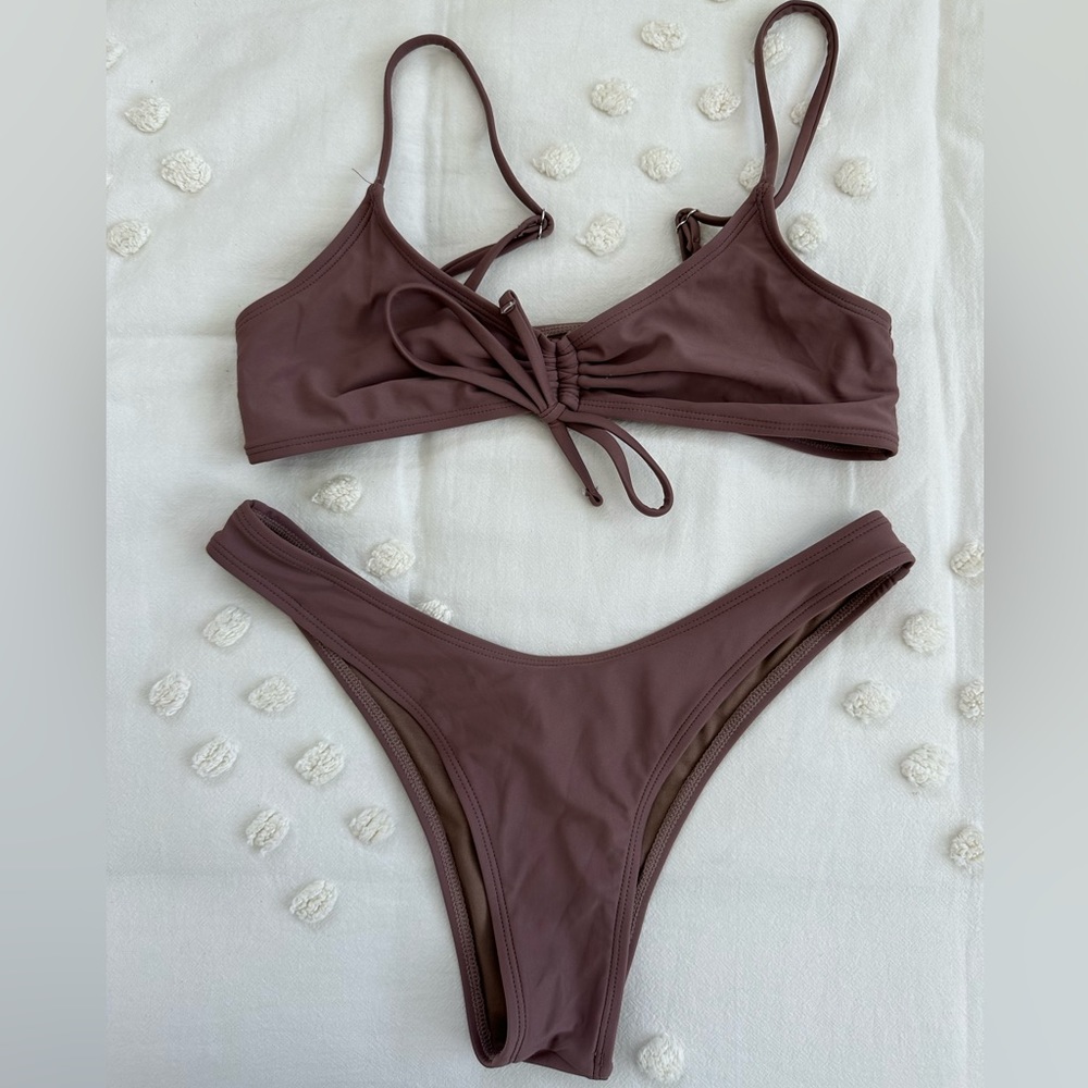 shein brown bikini